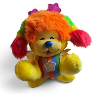 Rainbow Brite Puppy Dog Yellow Plush Toy Play LLC Hallmark Star 10 Inch